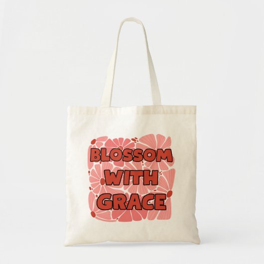 roze wilde bloem bloeit gracieus tote bag (Voorkant)