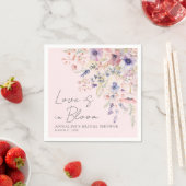 Roze Wilde Bloem Bruiloft Feest Servet (Insitu)