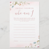 Roze wilde bloem die ik vrijgezellenfeest game ben (Voorkant)