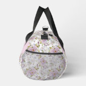 Roze Wilde Bloem Florale Chic Naam Design Plunjezak (Rechts)