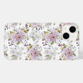 Roze Wilde Bloem Florale Chic Ontwerp Case-Mate iPhone Case (Achterkant (horizontaal))