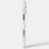 Roze Wilde Bloem Gestreepte Monogram Case-Mate iPhone Case (Achterkant / Rechts)