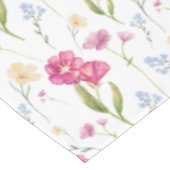 Roze Wilde Bloem Patroon Tafelkleed (Gekanteld)