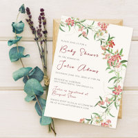 Roze wilde bloem Roos Lente Guirlande Baby Shower