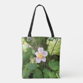Roze Wilde Bloem Tas | Botanische Bloem Herbruikb (Achterkant)