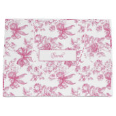 Roze Wilde Bloem Thee Bruidsfeest Groot Cadeauzakje (Voorkant)