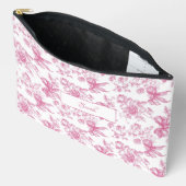 Roze Wilde Bloem Thee Bruiloftsborrel Etui (Open)