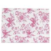 Roze Wilde Bloem Thee Bruiloftsborrel Groot Cadeauzakje (Achterkant)