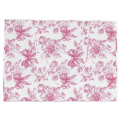 Roze Wilde Bloem Thee Bruiloftsfeest Groot Cadeauzakje (Achterkant)