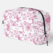 Roze Wilde Bloem Thee Bruiloftsfeest Toilettasje (Rechterhoek)