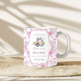 Roze Wilde Bloem Thee Feest Bruids Shower Feest Koffiemok