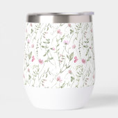 Roze wilde bloem waterverf (Links)