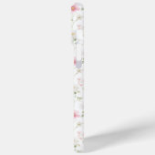 Roze wilde bloem waterverf monogram Case-Mate iPhone case (Achterkant / Links)