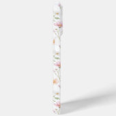 Roze wilde bloem waterverf monogram Case-Mate iPhone case (Achterkant / Rechts)