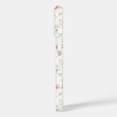Roze Wilde Bloem Waterverf Monogram Case-Mate iPhone Case (Achterkant / Links)