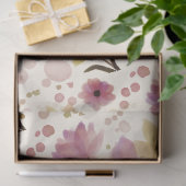 Roze wilde bloem waterverf tissuepapier (Geschenk)