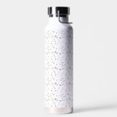 Roze wilde bloem waterverf waterfles (Links)