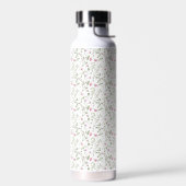 Roze wilde bloem waterverf waterfles (Links)