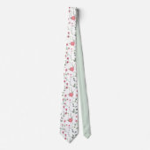 Roze wilde bloemen boho trendy uniek stropdas (Voorkant)