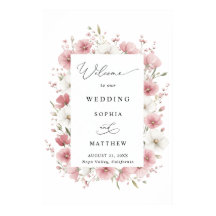 Roze Wilde Bloemen Bruiloft