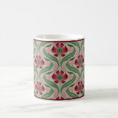 Roze wilde bloemen Damask Coffee Mok (Center)