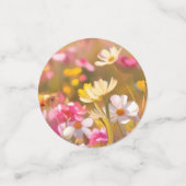 Roze Wilde Bloemen Gele Lavendel 2025 Confetti (Kleine voorkant)