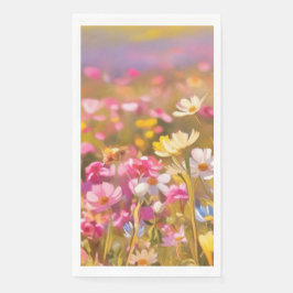 Roze Wilde Bloemen Gele Lavendel 2025 Servet