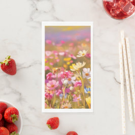 Roze Wilde Bloemen Gele Lavendel 2025 Servet