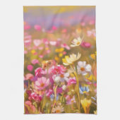 Roze Wilde Bloemen Gele Lavendel 2025 Theedoek (Verticaal)