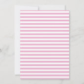 Roze Wilde Bloemen Verjaardagsfeest Uitnodiging (Achterkant)