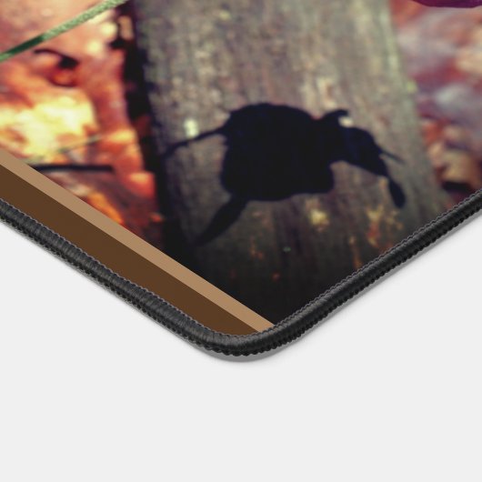 Roze Wilde Dame Slipper Orchid Flower Personalized Bureaumat (Hoek)