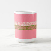 Roze wilde dierenbontprint koffiemok (Center)