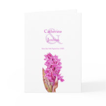 Roze wilde orchidee bloemen waterverf kunst bruilo
