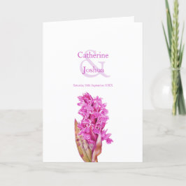 Roze wilde orchidee bloemen waterverf kunst bruilo programma