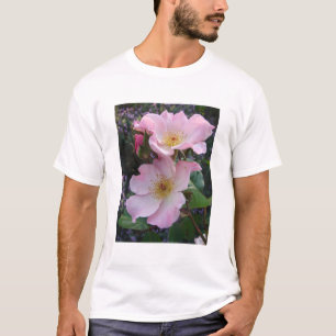 Roze Wilde Roos Bloedbloem Foto T-shirt