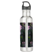 Roze Wilde Roos Bloedbloem Foto Waterfles (Achterkant)