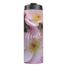 Roze Wilde Roos Bloemfloreel Fotothermische tromme