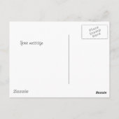 Roze  Wilde Roos in Mason Jar Briefkaart (Achterkant)