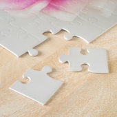 Roze Wilde Roos Vloer Bouquet Love Bijbelse Verse Legpuzzel (Zijkant)