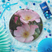 Roze Wilde Roos Vloerpatroonpapier Bord (Feest)