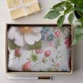 Roze Wilde Rozen Bloem Ambachtelijk Tissuepapier (Geschenk)