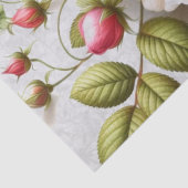 Roze Wilde Rozen Bloem Ambachtelijk Tissuepapier (Detail)