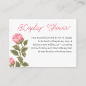  ROZE WILDE ROZEN DISPLAY DOUCHE INFORMATIEKAARTJE (Voorkant)