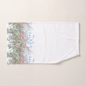  Roze Wilde Rozen en Bladgroen op Trellis Bad Handdoek (Handdoek)