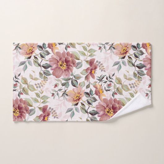 Roze Wilde Rozen Handdoeken (Handdoek)