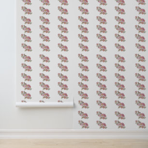 Roze Wilde Rozen - Peel & Stick Wallpaper Behang