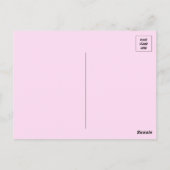 Roze Wildflower Birthday Briefkaart (Achterkant)