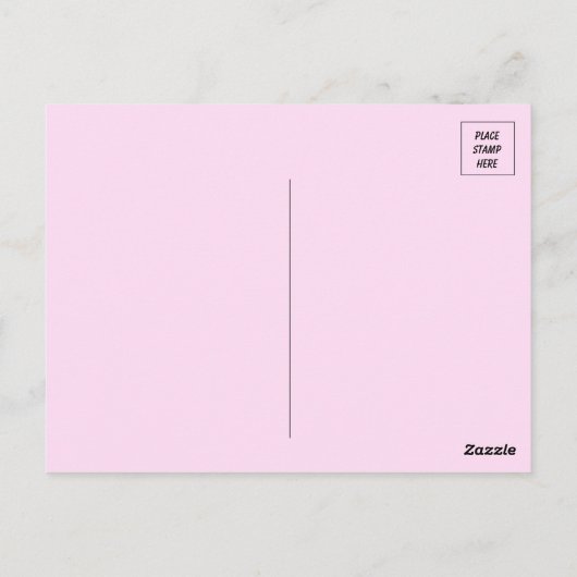 Roze Wildflower Birthday Briefkaart (Achterkant)