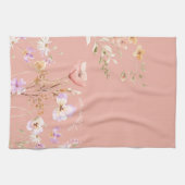 Roze Wildflower Boerderij Schort Groot Theedoek (Horizontaal)