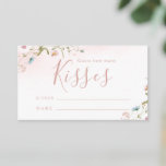 Roze Wildflower boho schat hoeveel kissenspel Informatiekaartje<br><div class="desc">Vermaak je gasten met deze leuke 'gok hoeveel kussen'-game, met elegante, delicate waterverf wildbloem en stijlvol modern script, pastelpaletten van zacht, roze, van wit, beige, stoffige blauw en botanisch groen, eenvoudig en romantisch. Geweldig voor het feestje van het rustige land, modern boho vrijgezellenfeest, botanische tuinbruiloft in het voorjaar en de...</div>